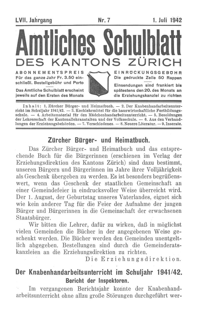 Buchumschlag - Heft 7