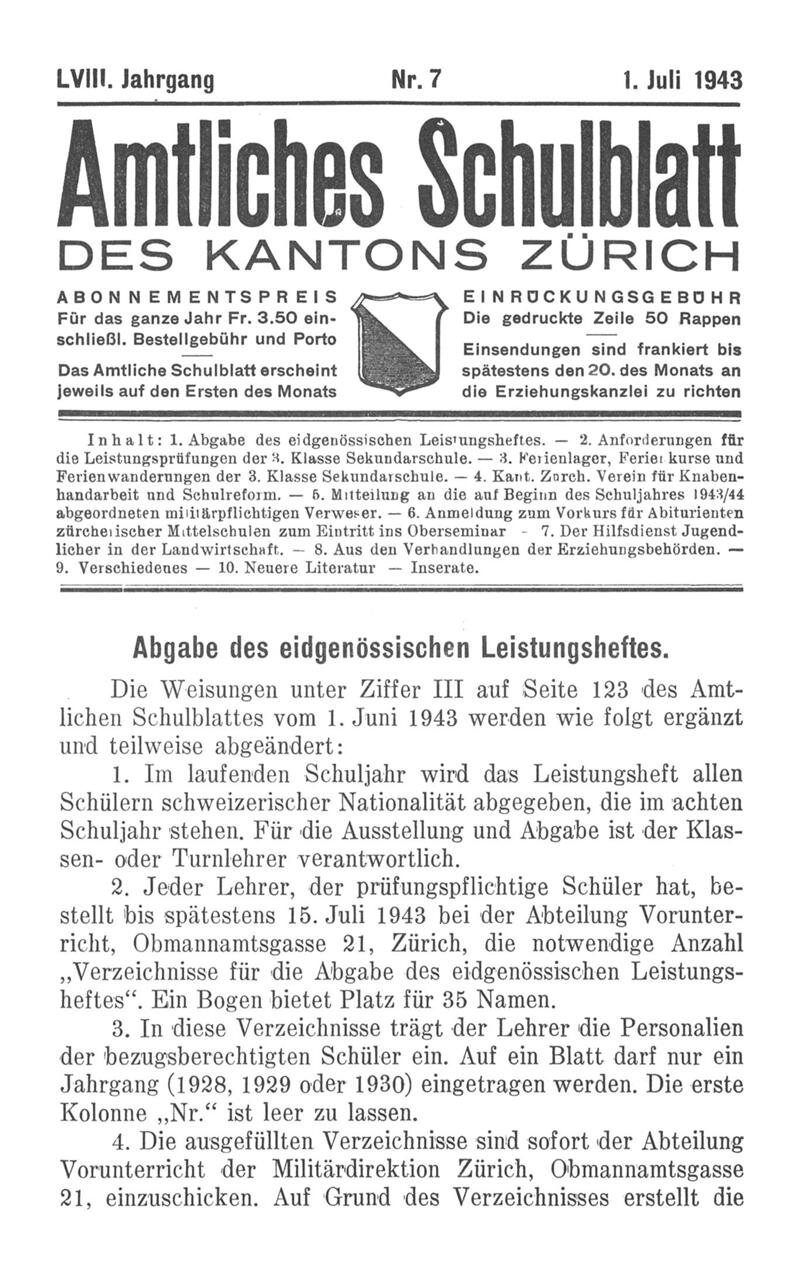 Buchumschlag - Heft 7