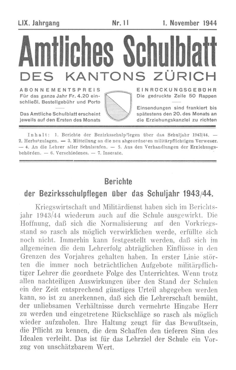 Buchumschlag - Heft 11