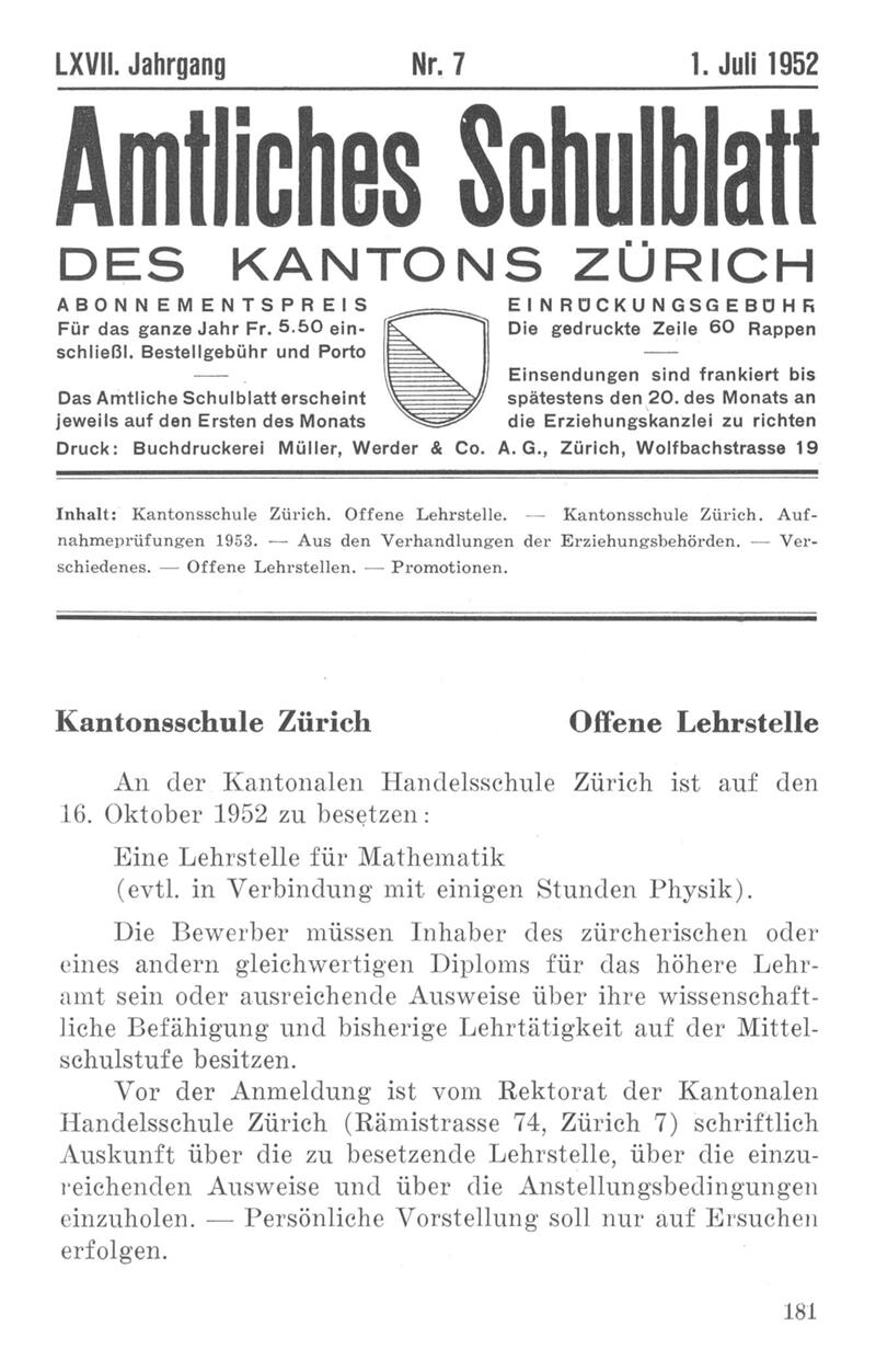 Buchumschlag - Heft 7