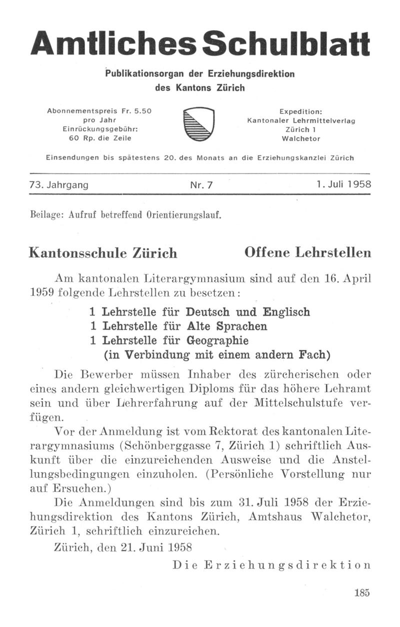 Buchumschlag - Heft 7