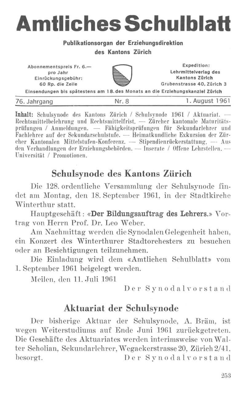 Buchumschlag - Heft 8