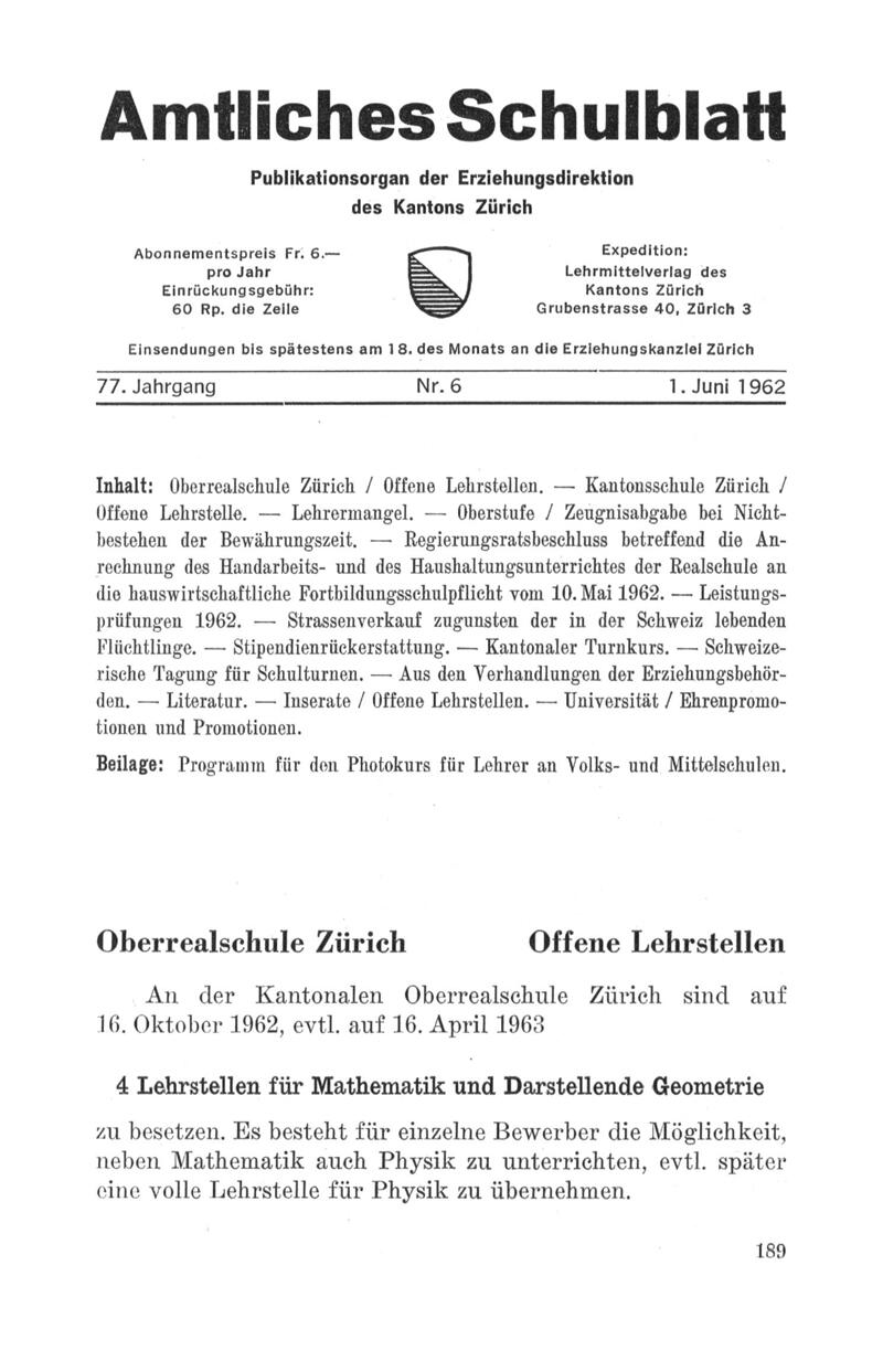 Buchumschlag - Heft 6