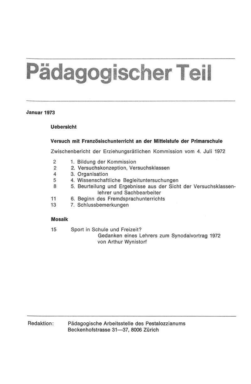 Buchumschlag - Heft 1