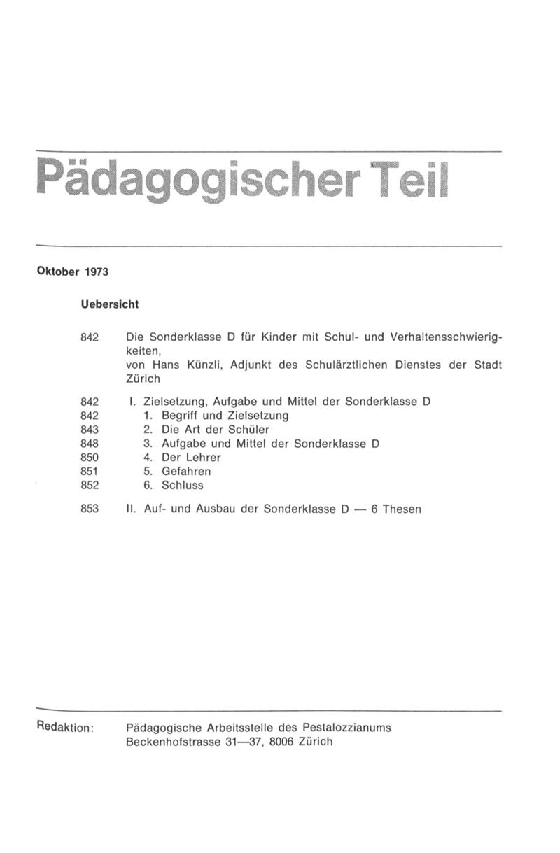 Buchumschlag - Heft 10