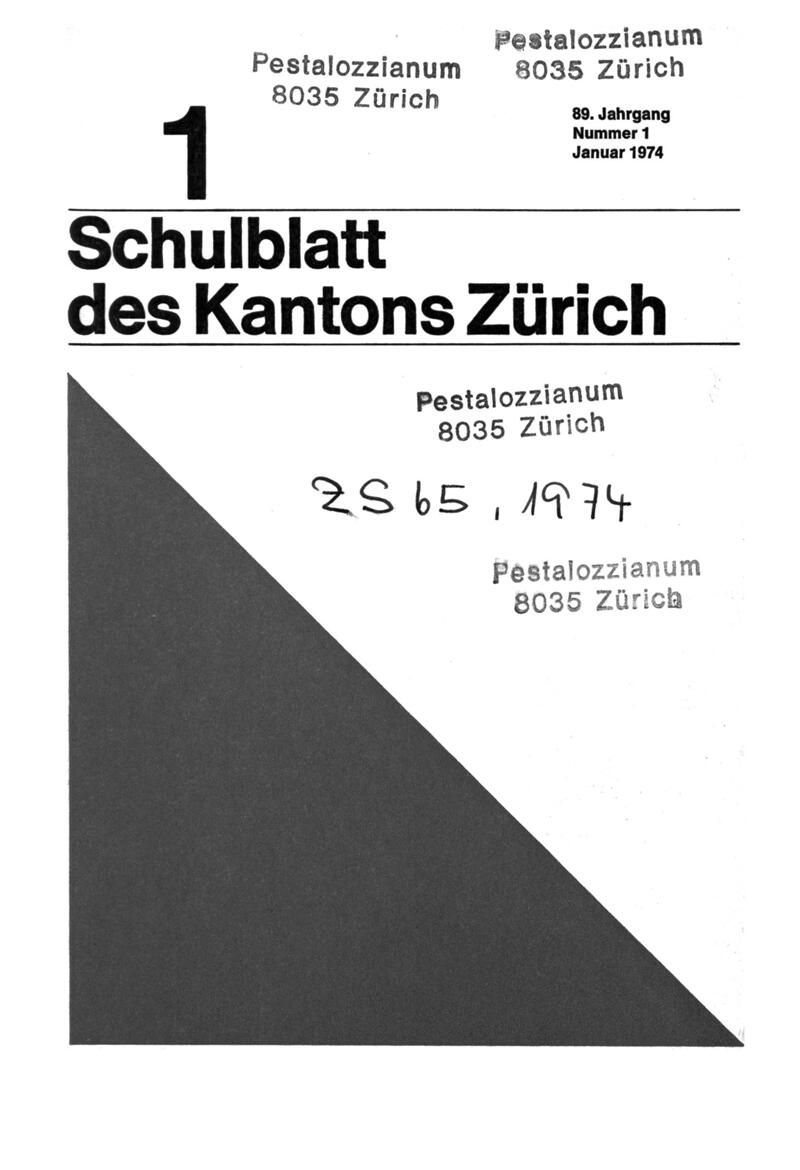 Buchumschlag - Heft 1