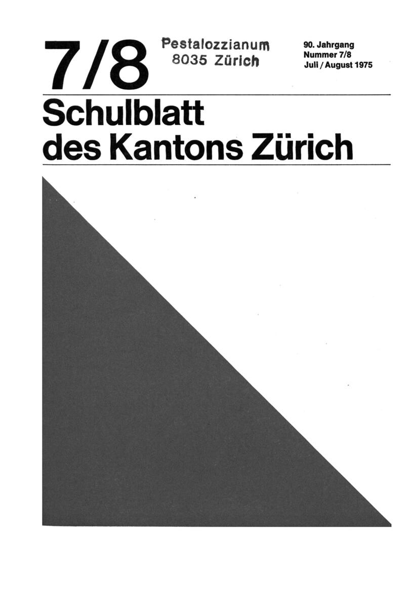 Buchumschlag - Heft 7-8