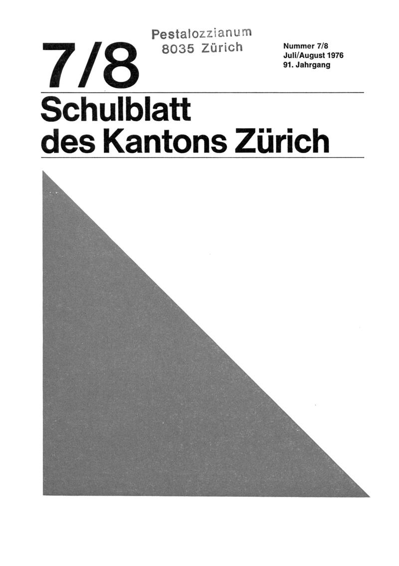 Buchumschlag - Heft 7-8