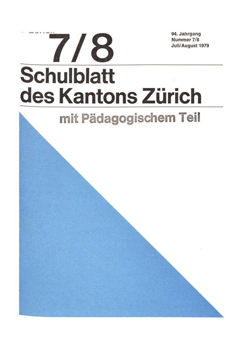 Buchumschlag - Heft 7-8