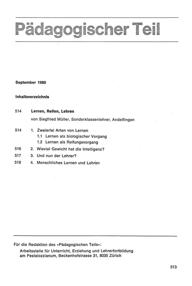 Buchumschlag - Heft 9