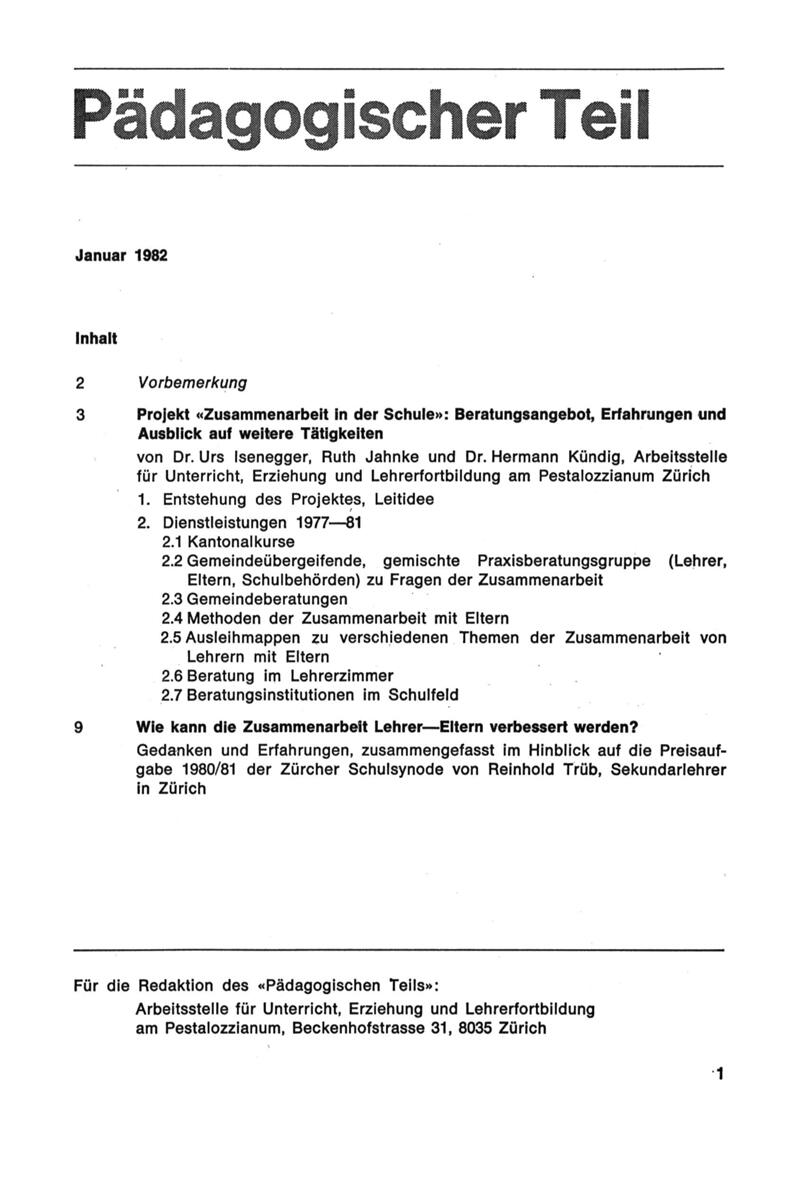 Buchumschlag - Heft 1