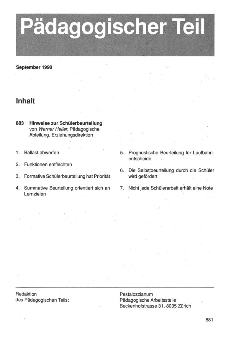Buchumschlag - Heft 9