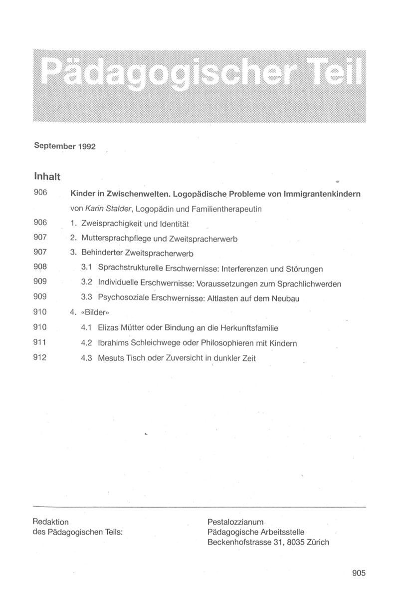 Buchumschlag - Heft 9
