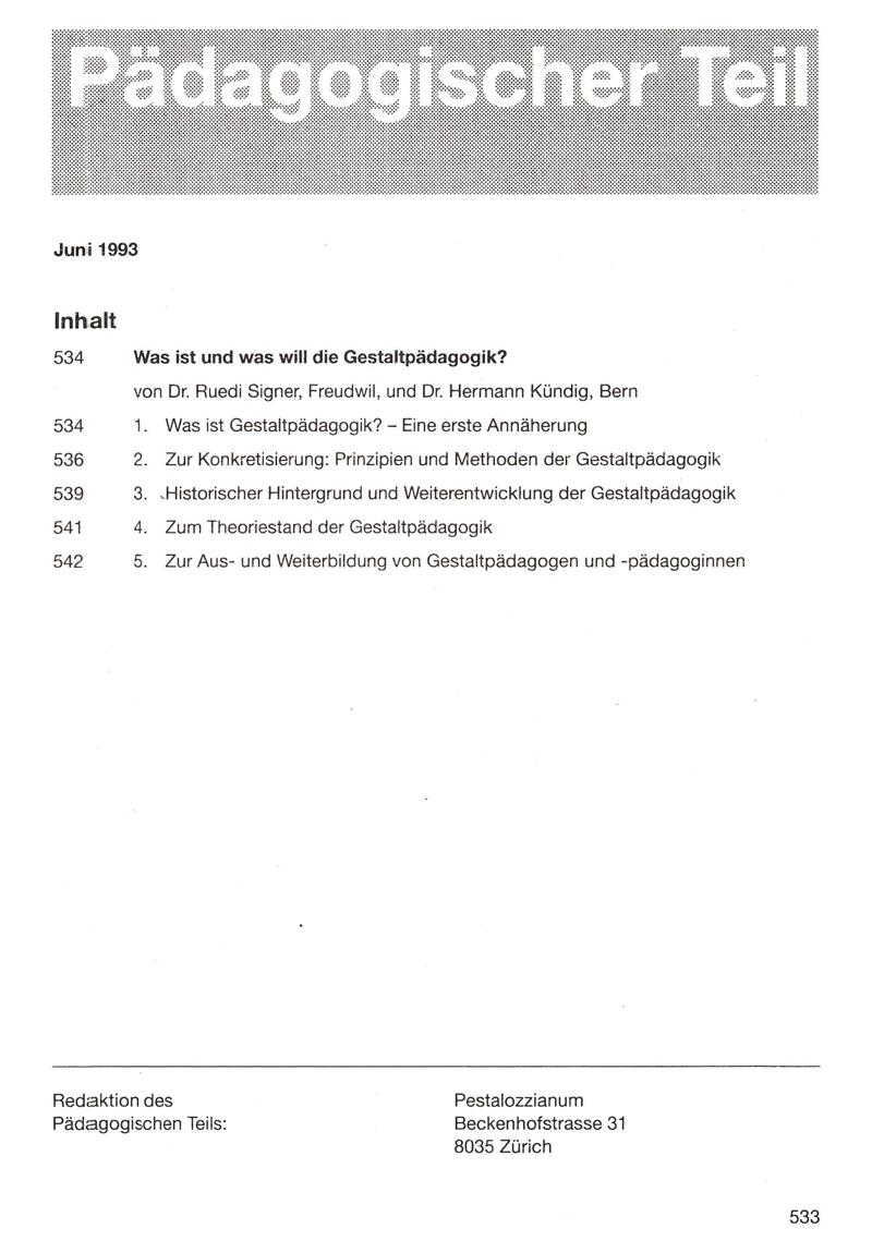 Buchumschlag - Heft 6