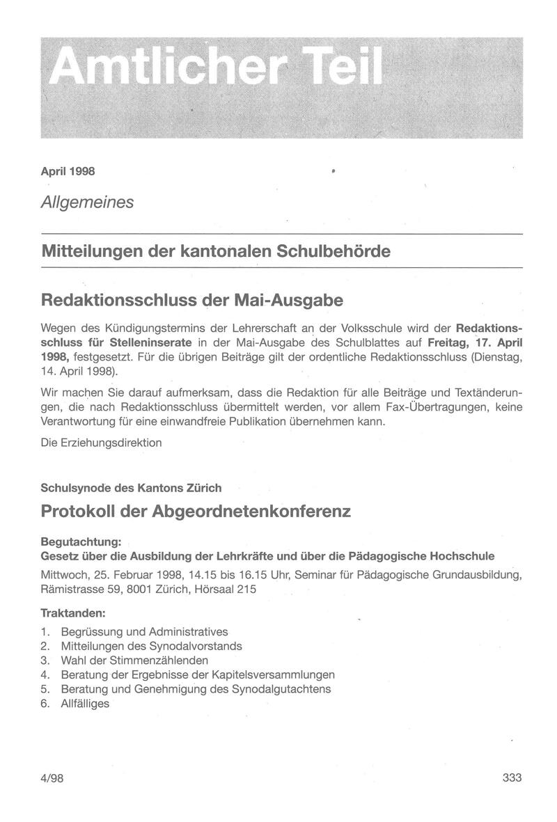 Buchumschlag - Heft 4