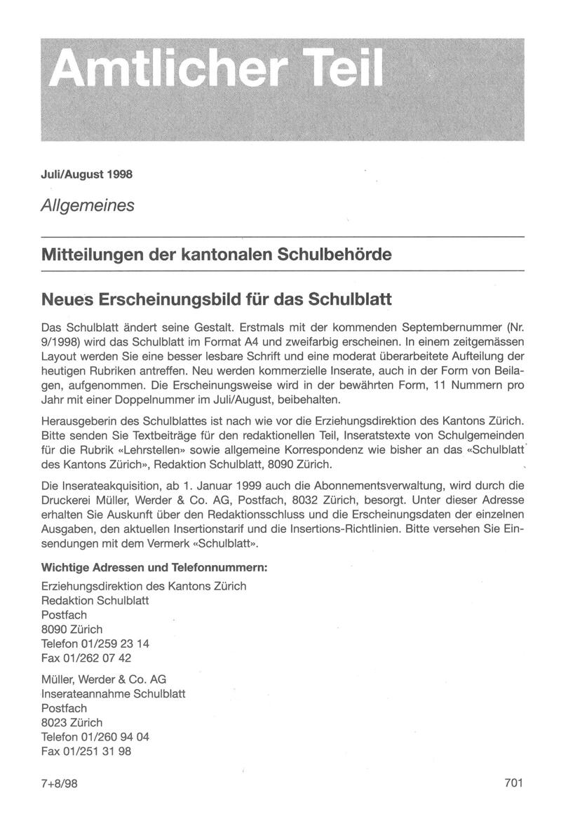 Buchumschlag - Heft 7-8