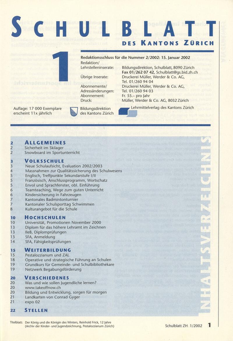 Buchumschlag - Heft 1