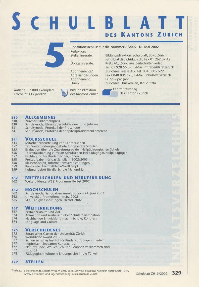 Buchumschlag - Heft 5