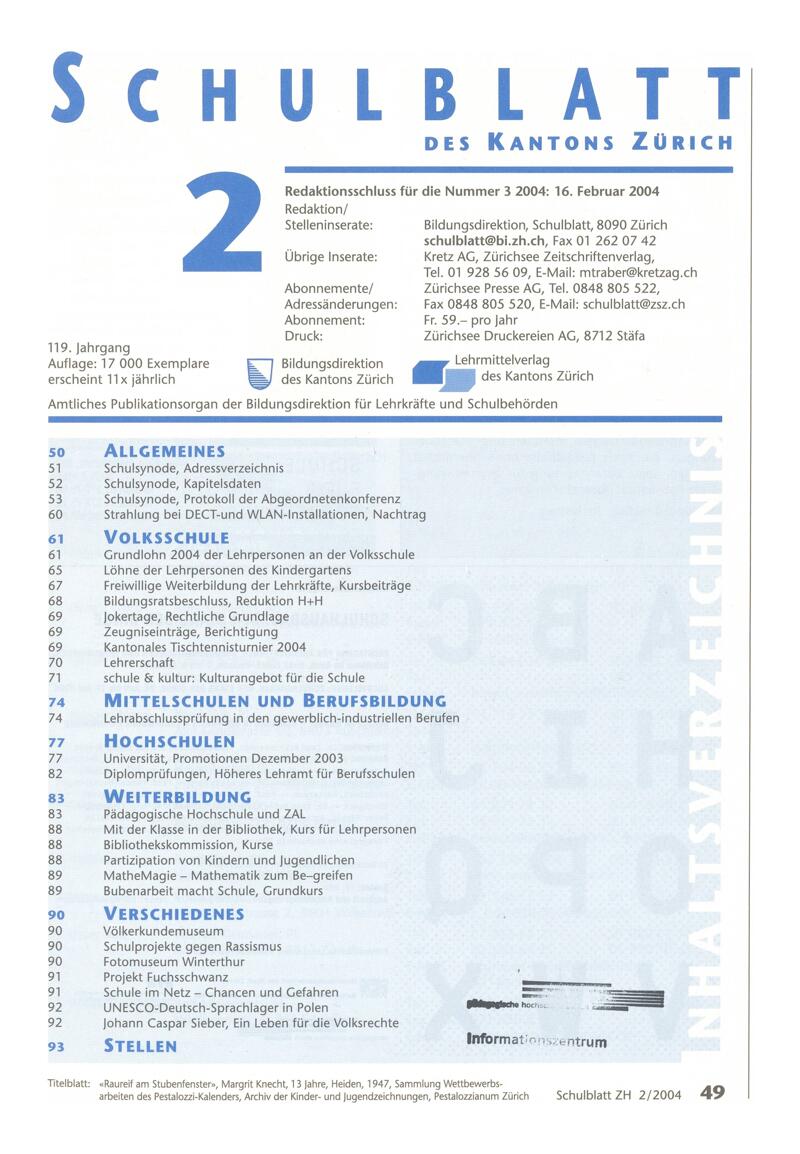 Buchumschlag - Heft 2