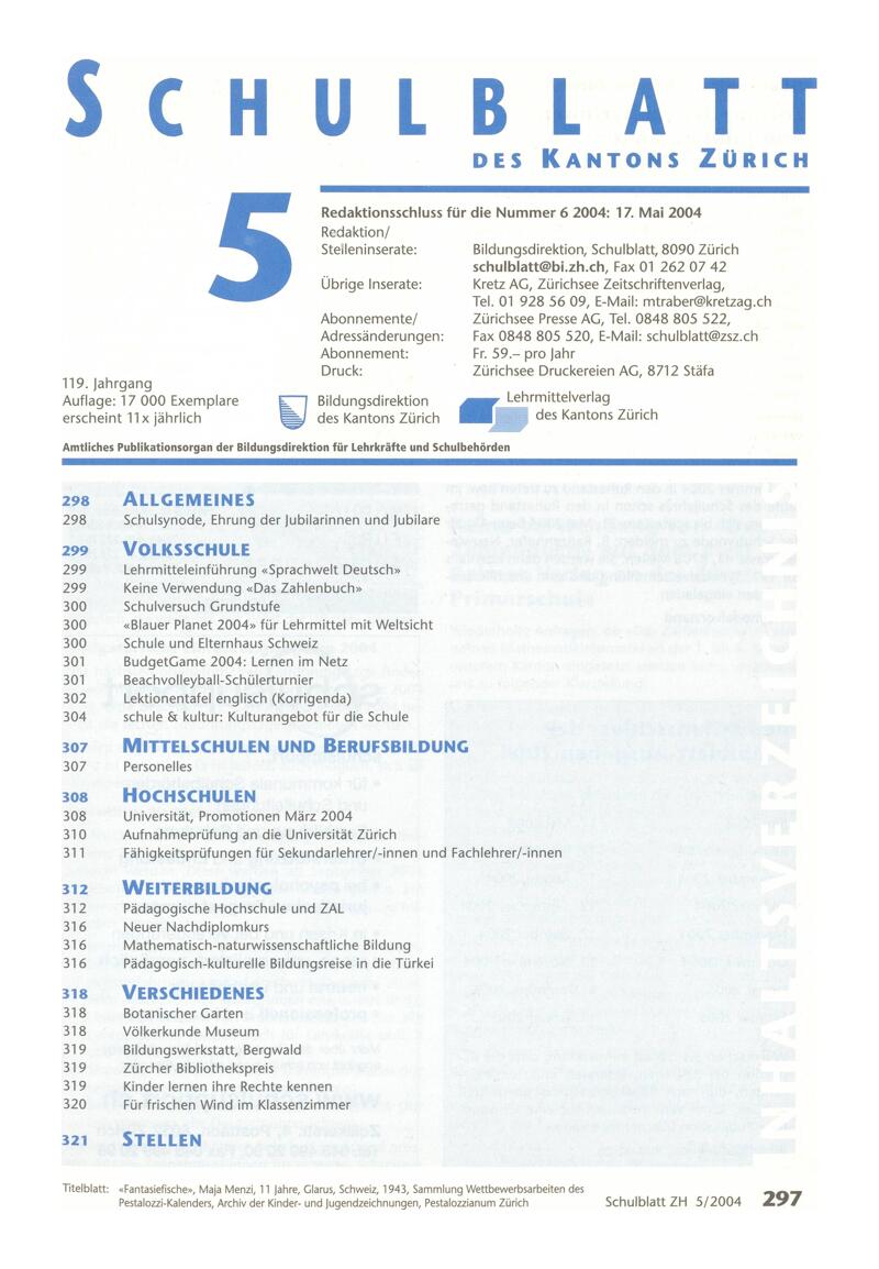 Buchumschlag - Heft 5