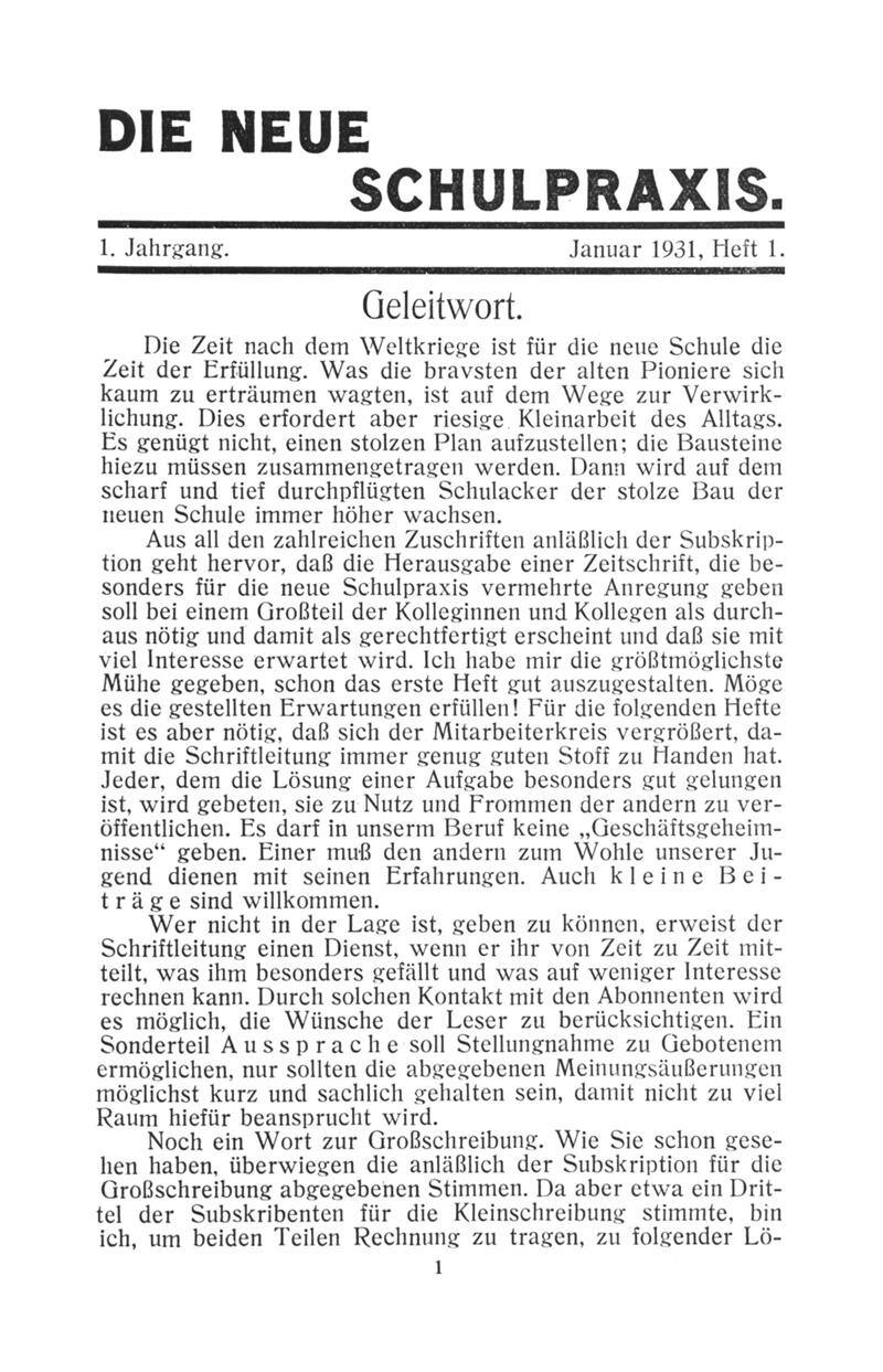 Buchumschlag - Heft 1