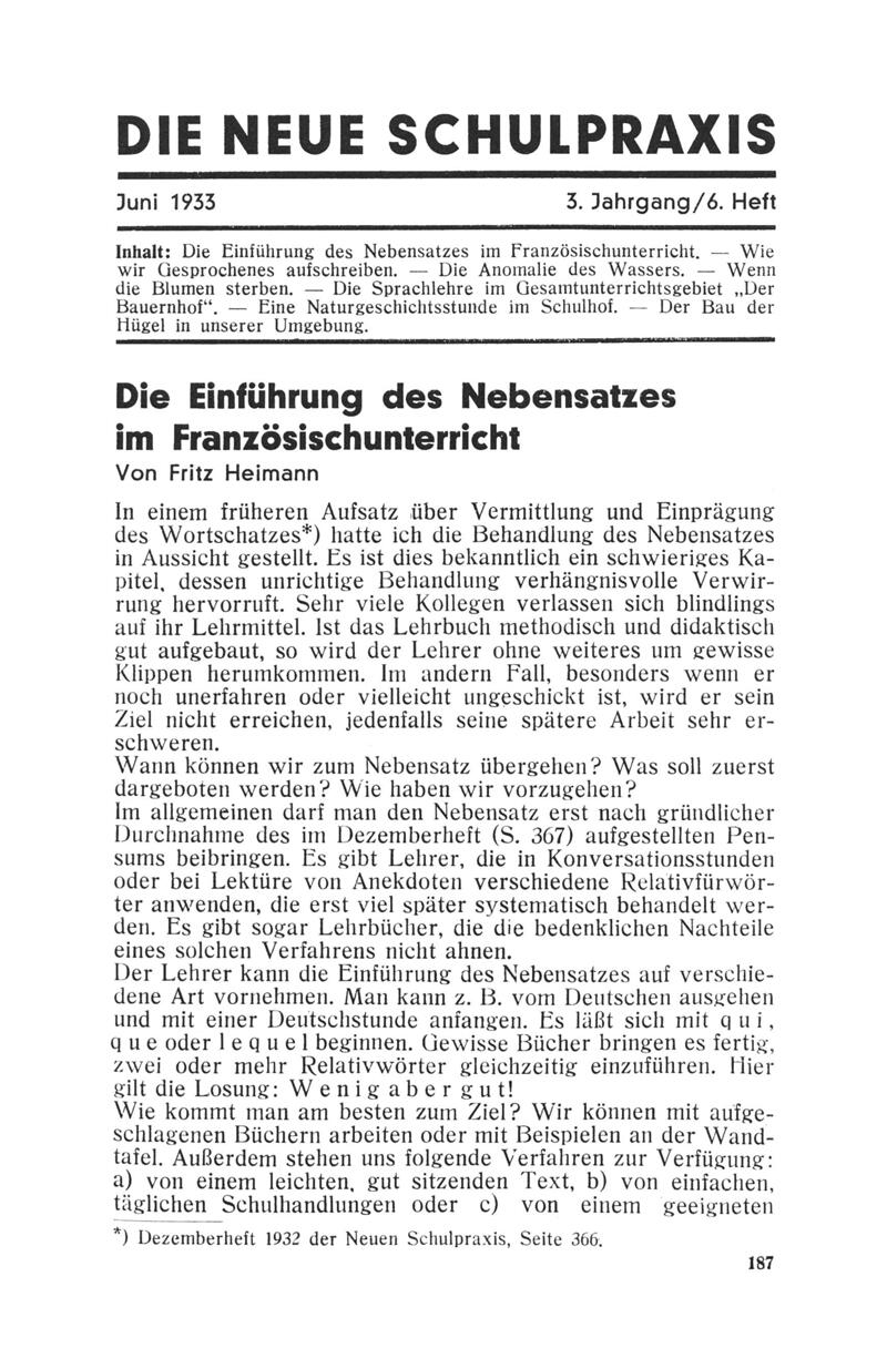 Buchumschlag - Heft 6