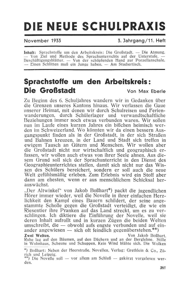 Buchumschlag - Heft 11