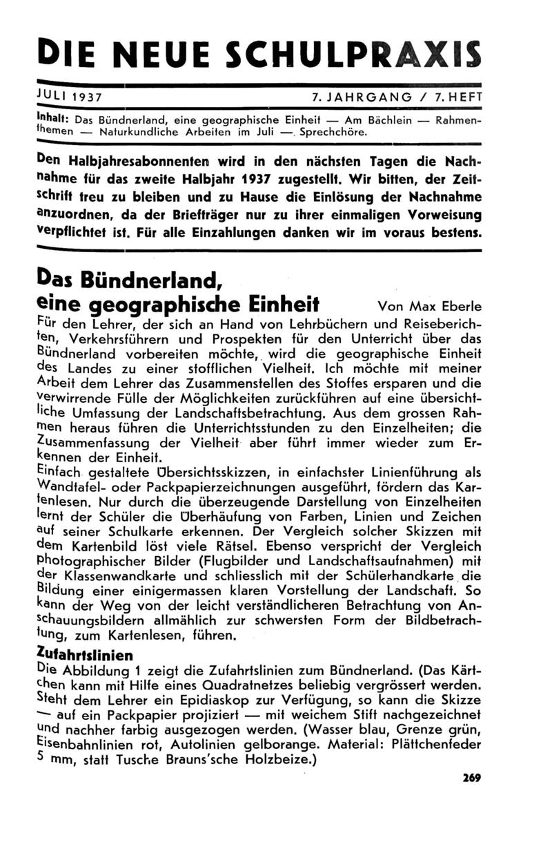 Buchumschlag - Heft 7