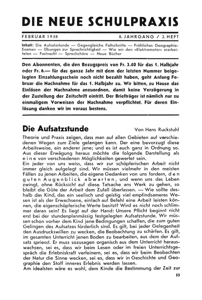Buchumschlag - Heft 2