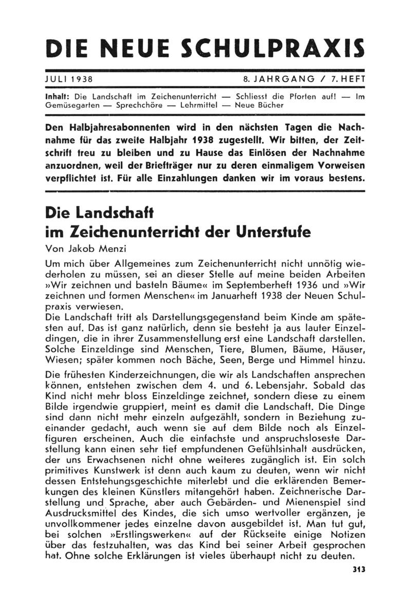 Buchumschlag - Heft 7
