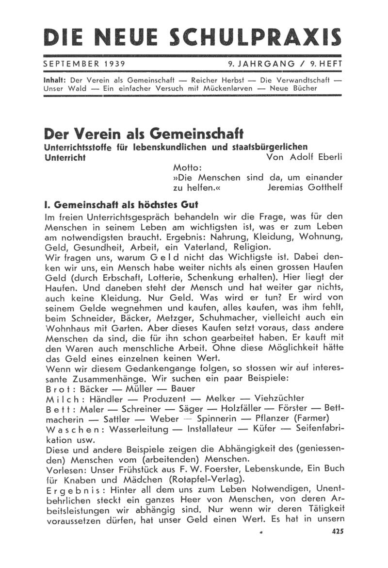 Buchumschlag - Heft 9