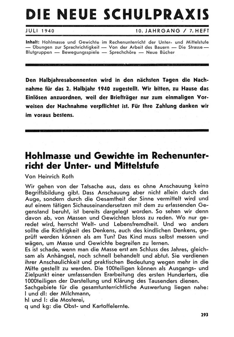 Buchumschlag - Heft 7