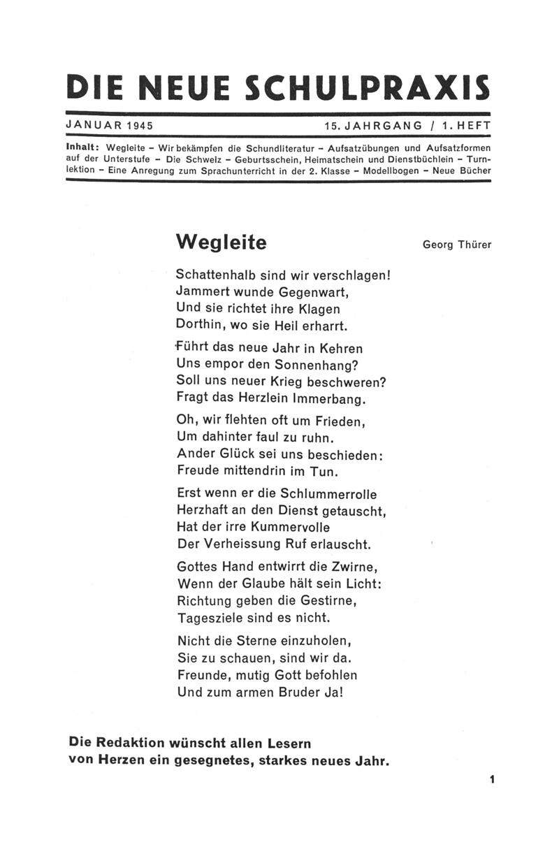 Buchumschlag - Heft 1