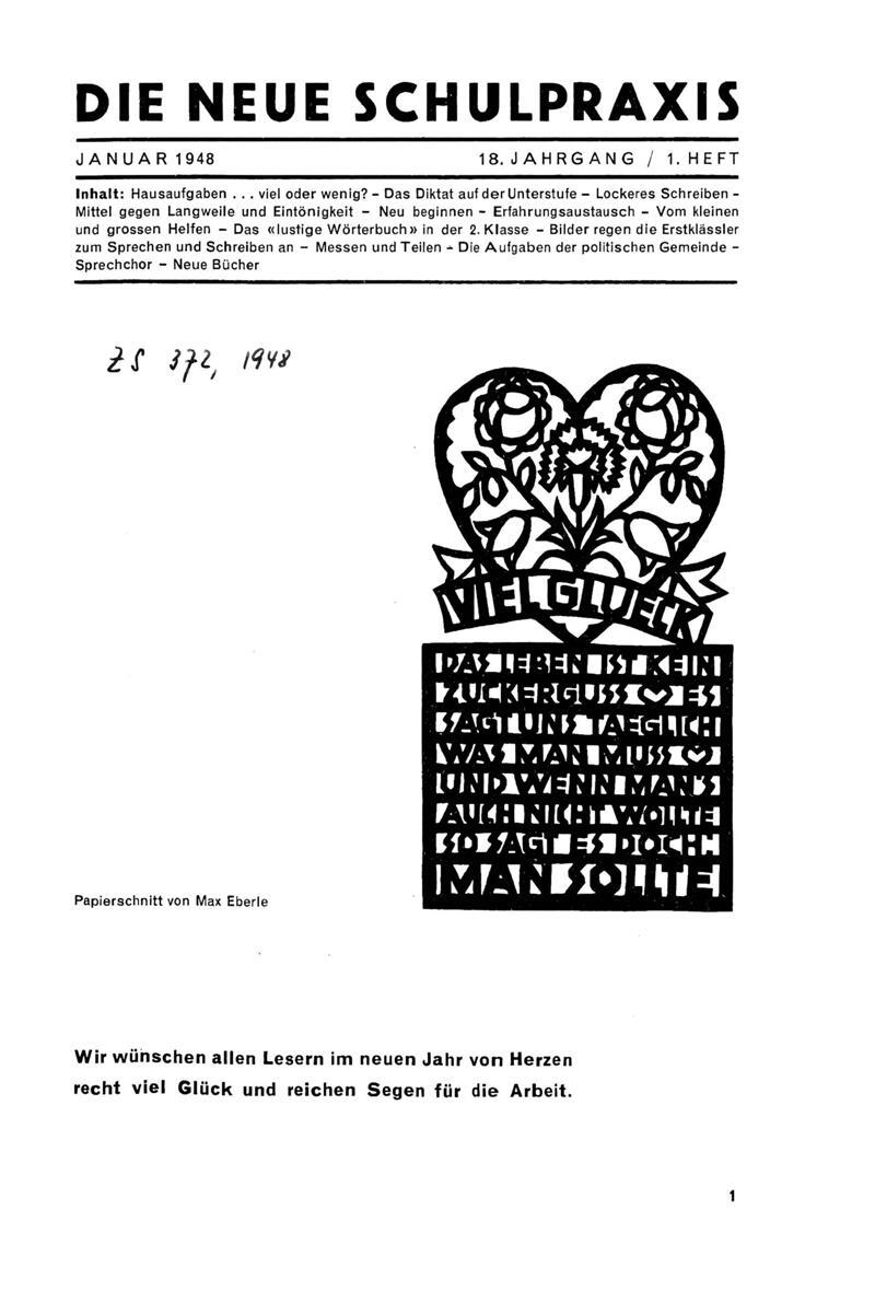 Buchumschlag - Heft 1