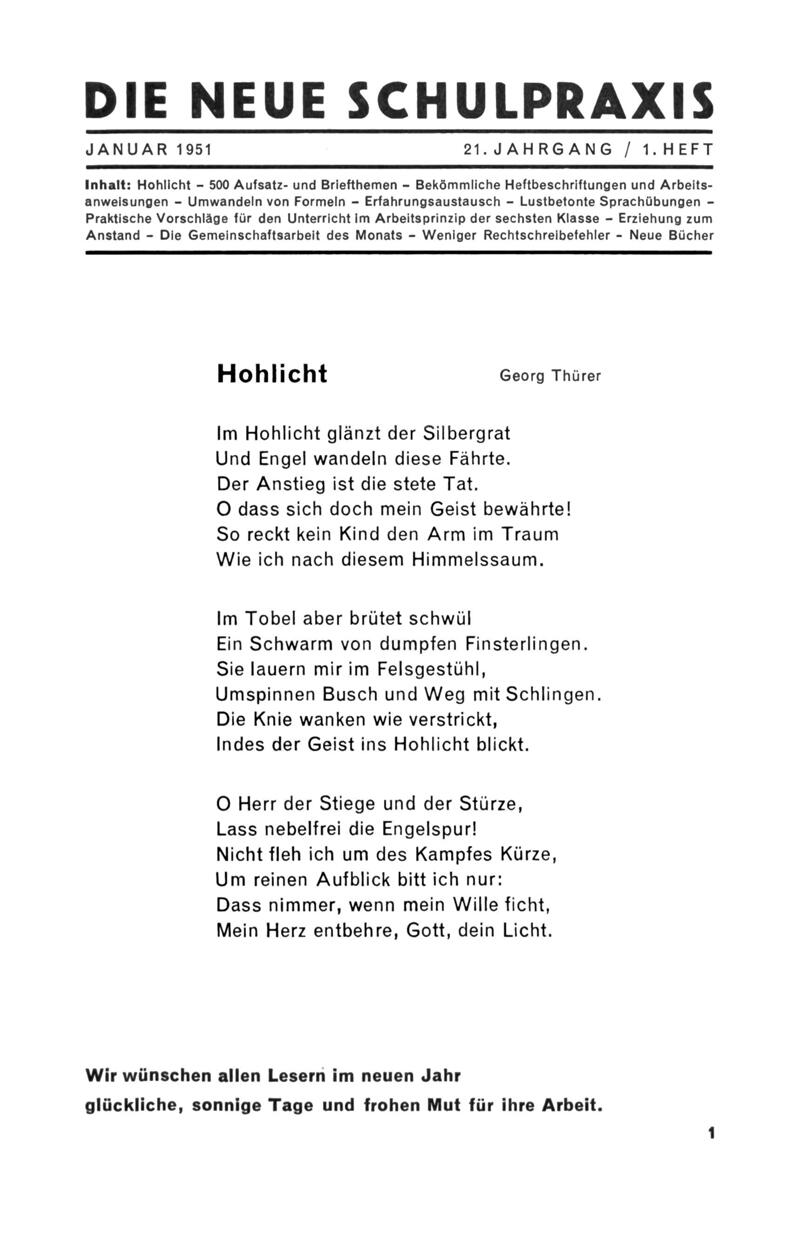 Buchumschlag - Heft 1