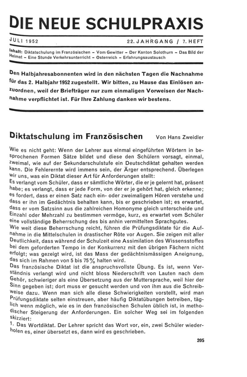 Buchumschlag - Heft 7