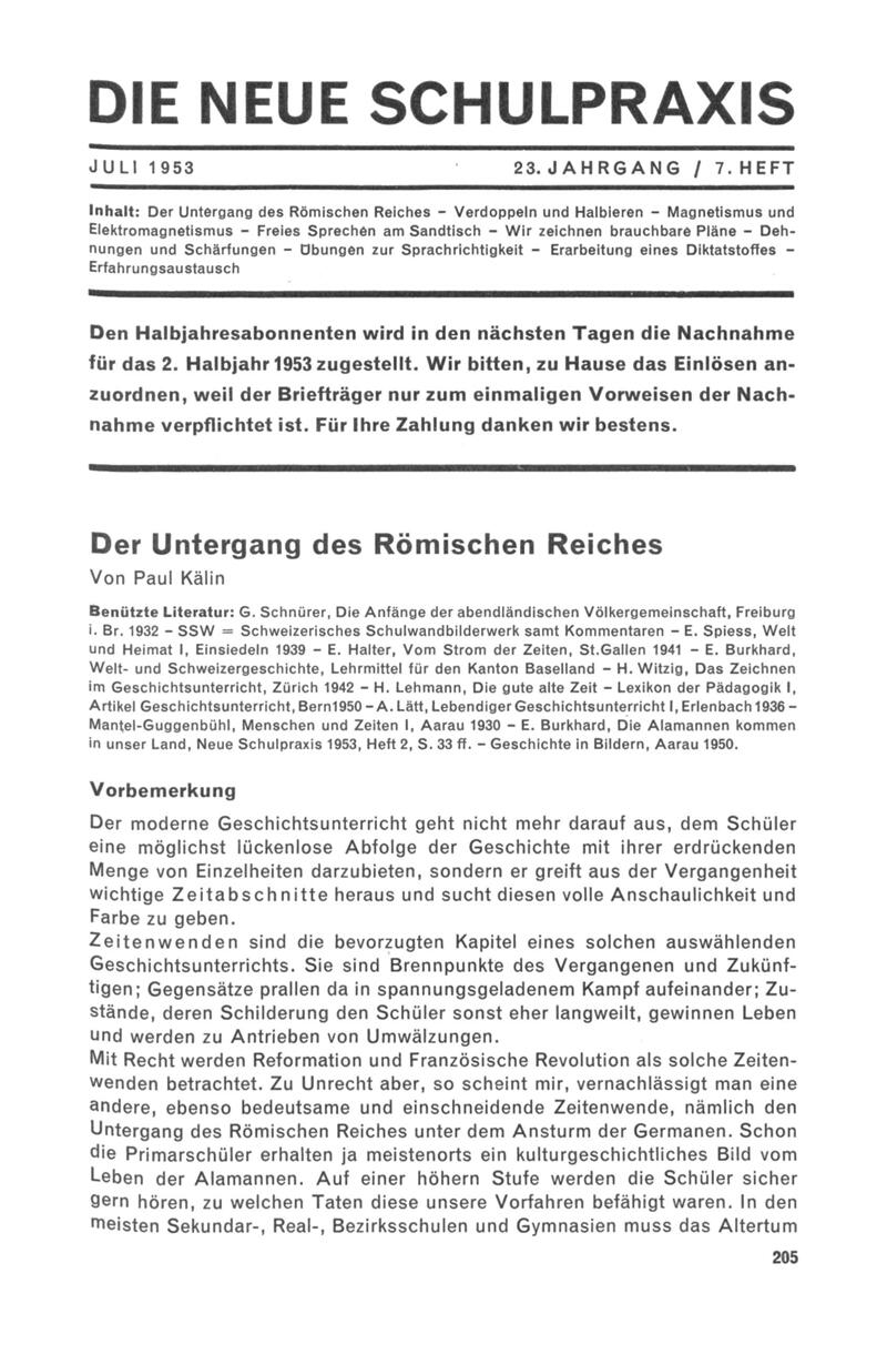 Buchumschlag - Heft 7