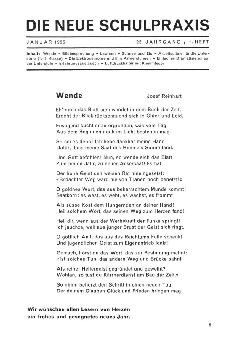 Buchumschlag - Heft 1