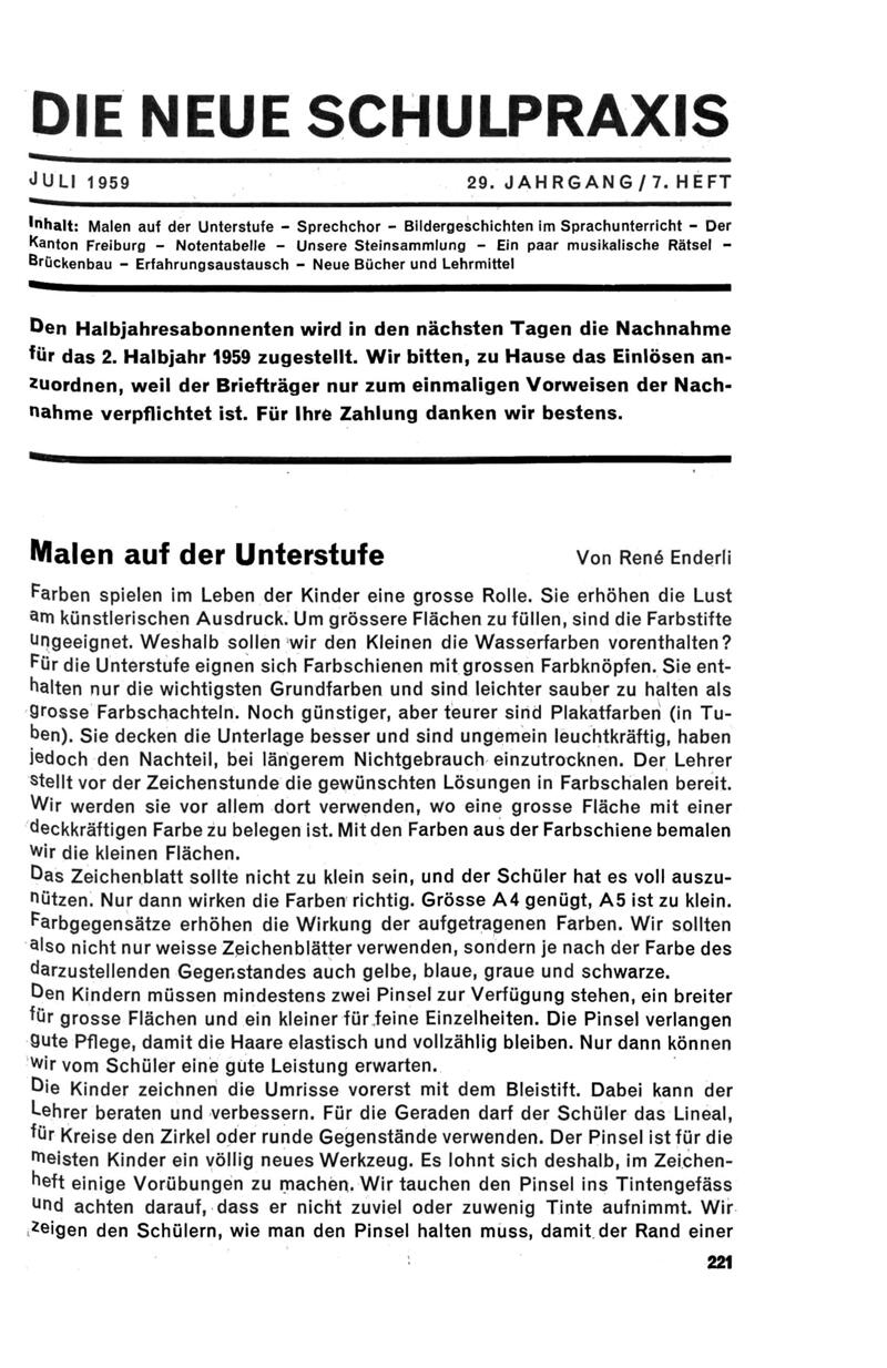 Buchumschlag - Heft 7