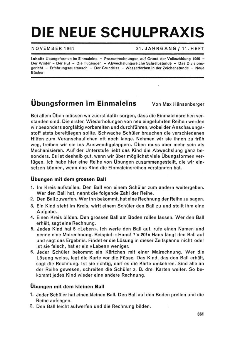 Buchumschlag - Heft 11