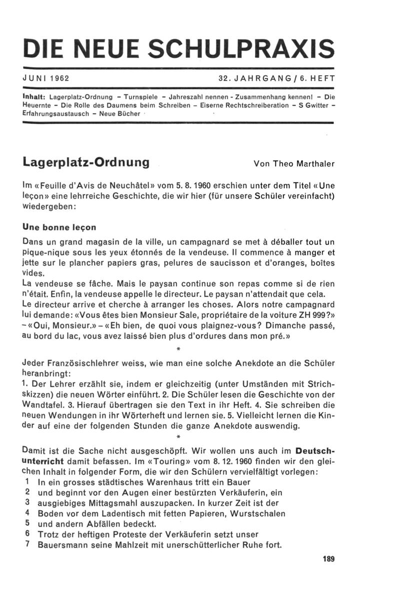 Buchumschlag - Heft 6