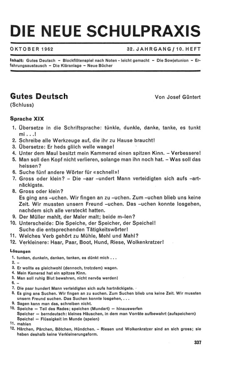 Buchumschlag - Heft 10