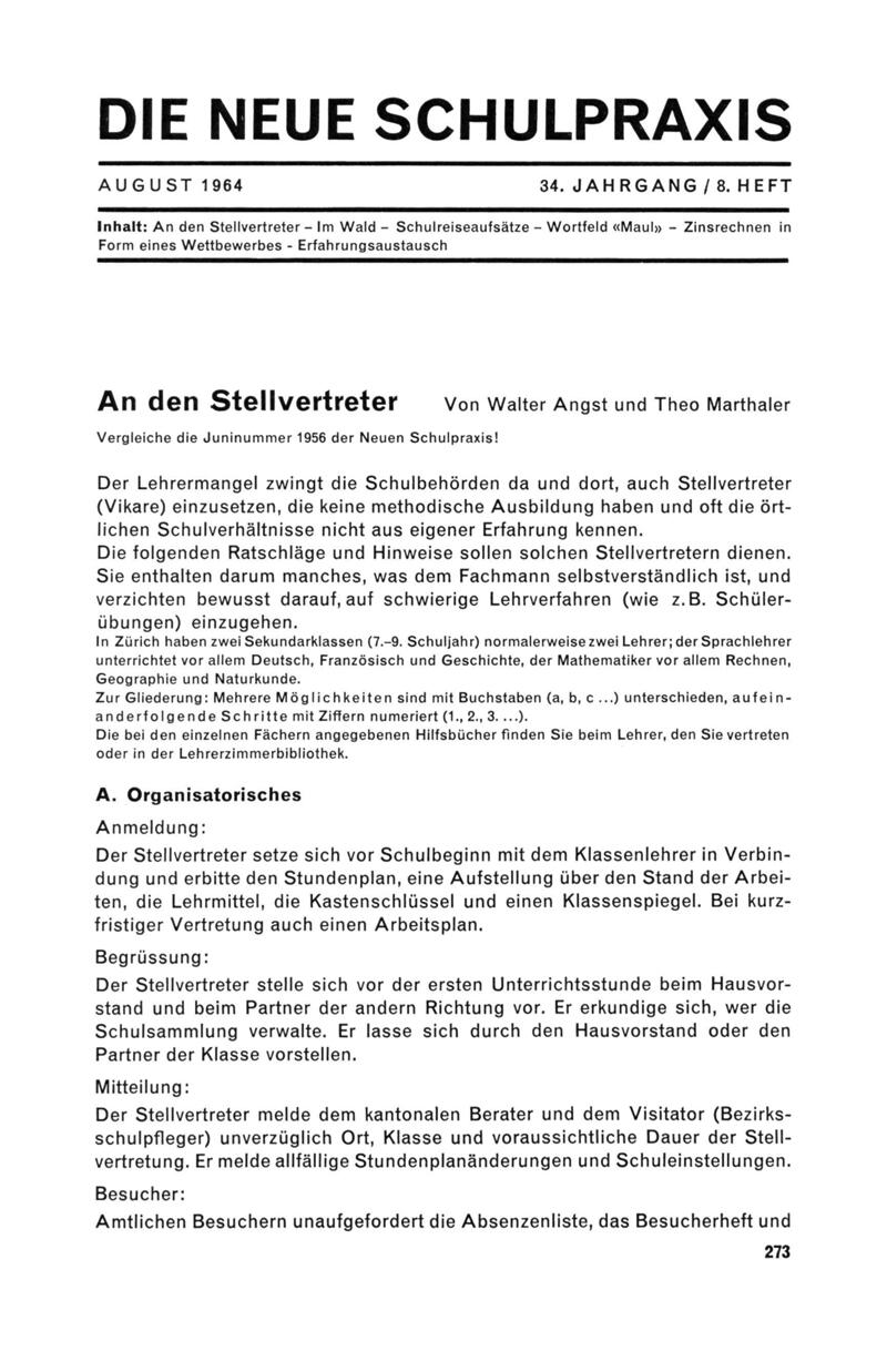 Buchumschlag - Heft 8