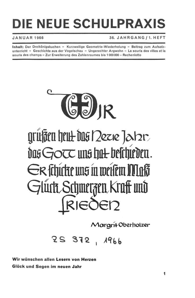 Buchumschlag - Heft 1