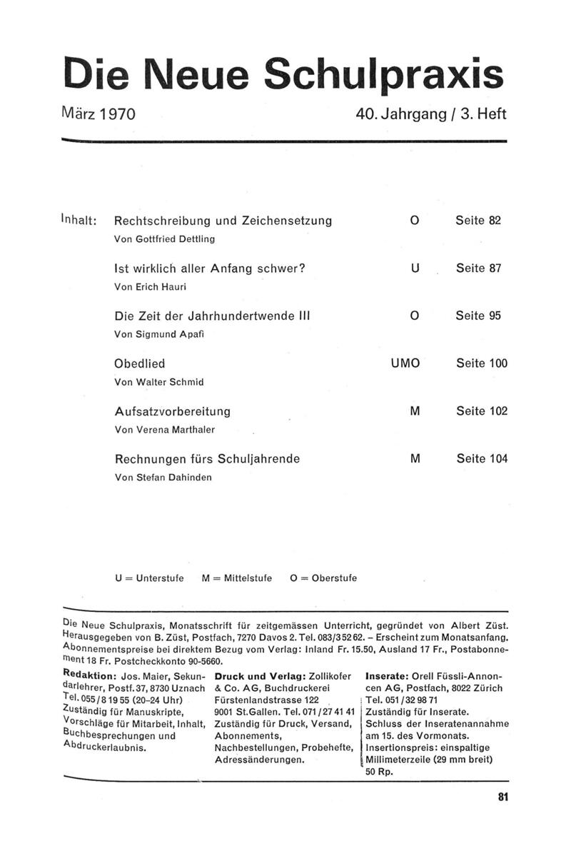 Buchumschlag - Heft 3