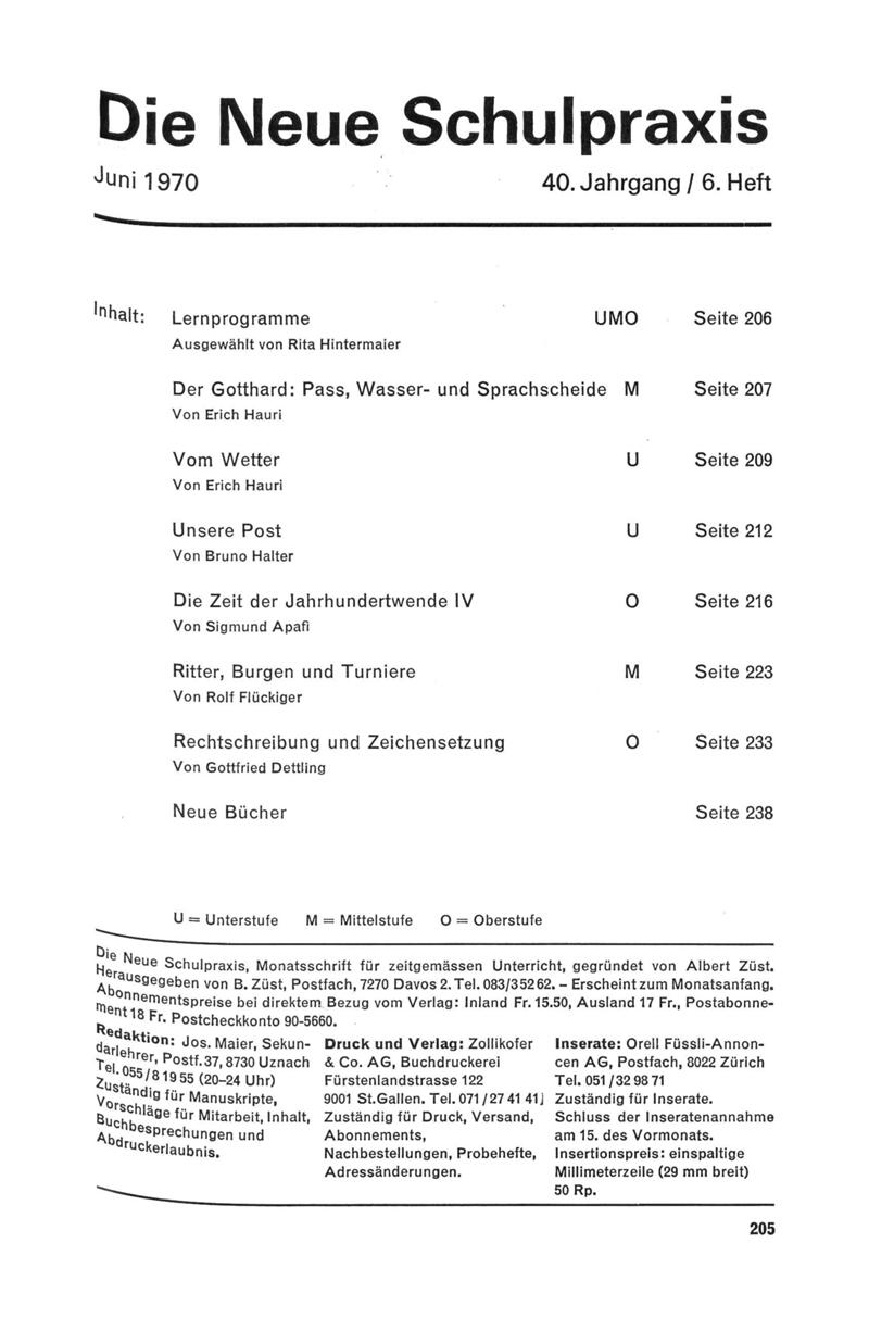 Buchumschlag - Heft 6