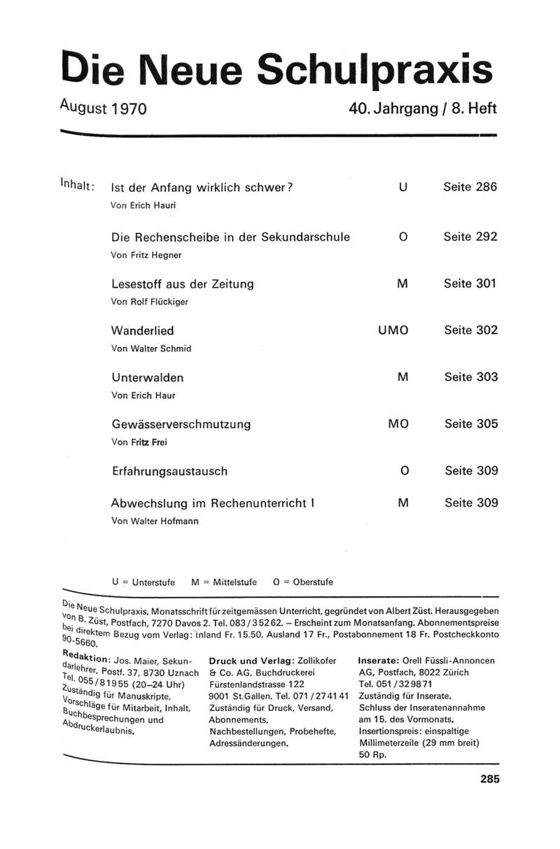 Buchumschlag - Heft 8