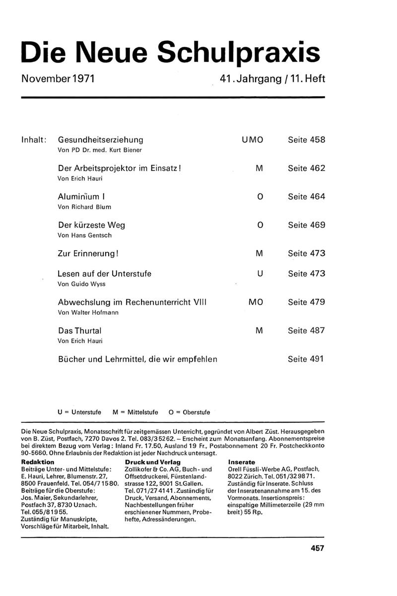 Buchumschlag - Heft 11