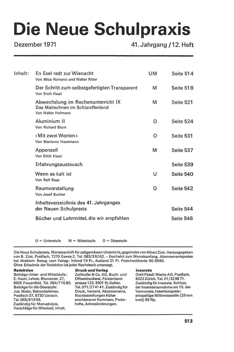 Buchumschlag - Heft 12