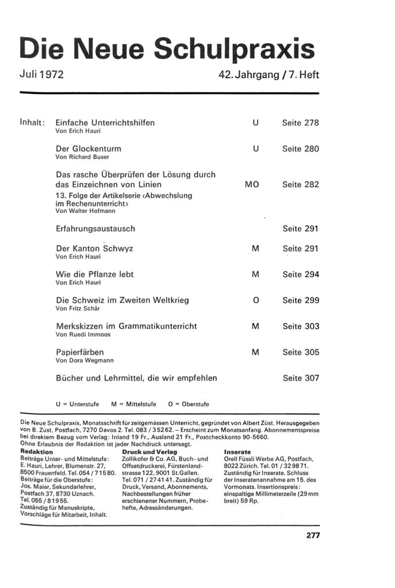 Buchumschlag - Heft 7